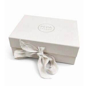 Pepa London Gift Box Ivory Ribbon Luxury Packaging Storage Box 9x6x2